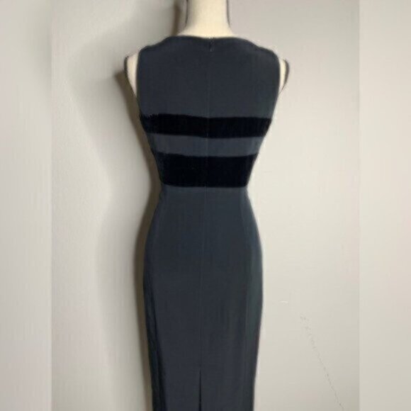 Jones New York Vintage Fitted Maxi Evening Gown Dress - Picture 10 of 13